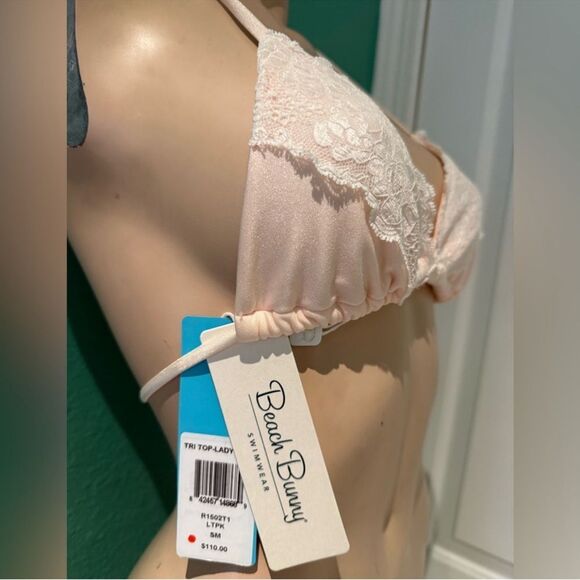 Beach Bunny Lace Halter Bralette - Cream - Picture 8 of 8